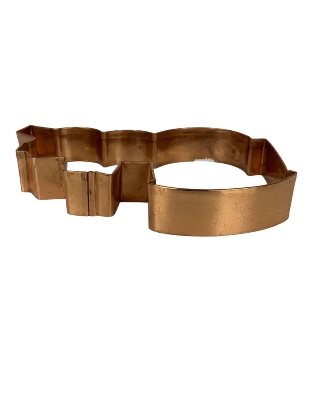 William Sonoma Copper Cookie Cutter Train Shape Large 7 Inch New Made In India